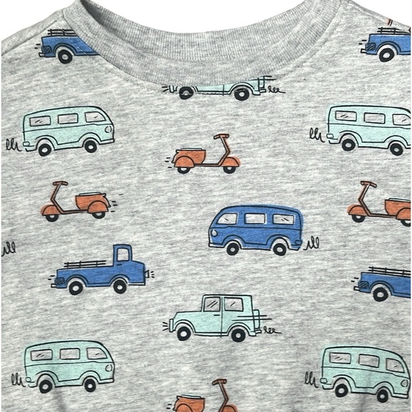 Garanimals Two Baby Boy Fleece Graphic Tops & 1 Short - Size 6/9 Months - Picture 8 of 10